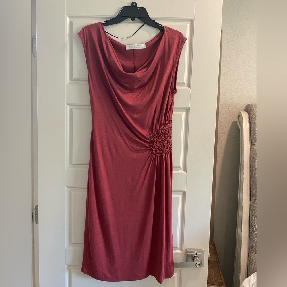 Zara brand rust colored dress